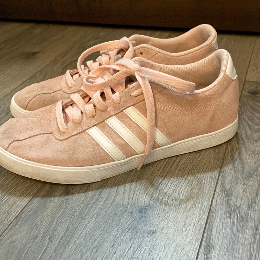 Pink adidas shoes size 8